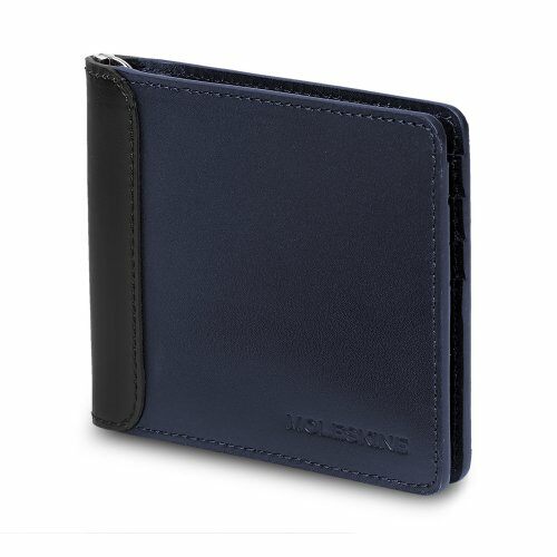 Moleskine Leather Clip Wallet, Classic, Sapphire Blue (Other)
