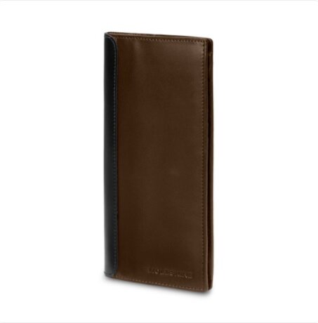 Moleskine Leather Slimfold Wallet, Classic, Bark Brown (Other)