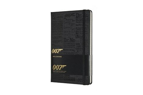 Moleskine Ltd. Edition Notebook, James Bond, Titles, Large, Ruled, Hard Cover (5 X 8.25) (Other)