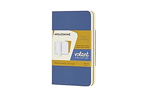 Moleskine Volant Journal, Xs, Ruled, Forget Blue/Amber Yellow (2.5 X 4.25) (Other)