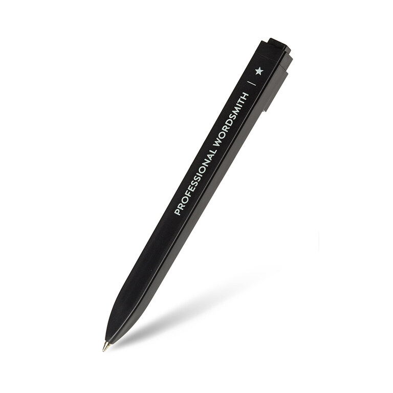 Moleskine Ballpoint Pen, Go, Message, Black, 1.0 (Other)