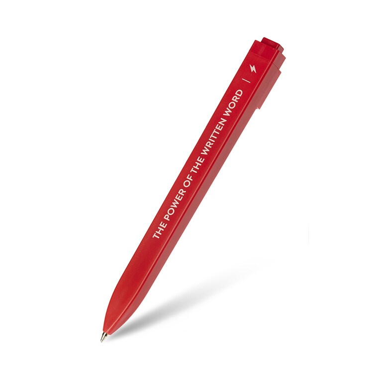 Moleskine Ballpoint Pen, Go, Message, Scarlet Red, 1.0 (Other)