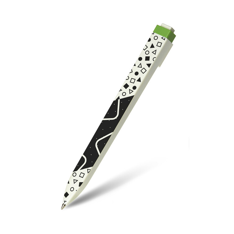 Moleskine Ballpoint Pen, Go, Pattern, Green, 1.0 (Other)