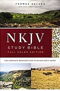 NKJV Study Bible, Hardcover, Full-Color, Red Letter Edition, Comfort Print: The Complete Resource for Studying Gods Word (Hardcover)