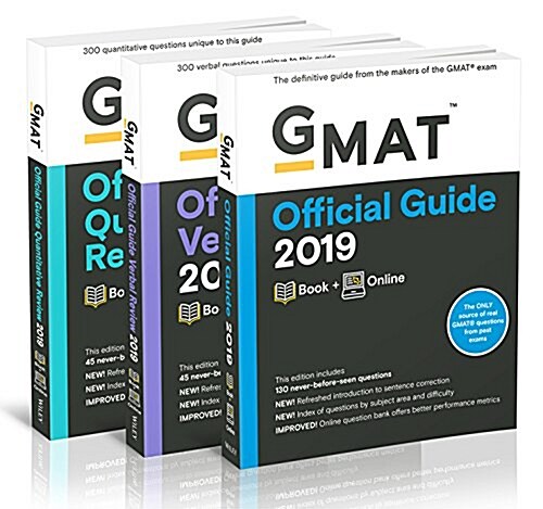 [중고] GMAT Official Guide 2019 Bundle: Books + Online (Paperback, 3)