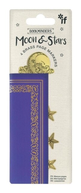 Bookminders Brass Page Markers - Moon & Stars (Other)