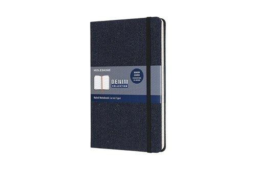 Moleskine Denim Collection Notebook, Large, Ruled, Prussian Blue Hard Cover (5 X 8.25) (Other)