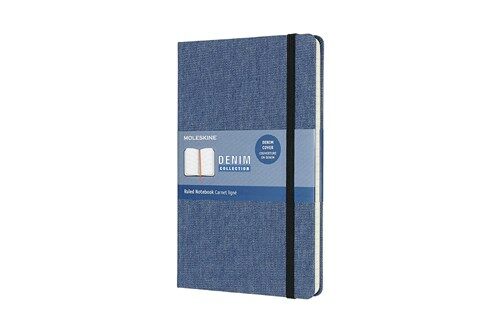 Moleskine Denim Collection Notebook, Large, Ruled, Antwerp Blue Hard Cover (5 X 8.25) (Other)