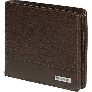 Moleskine Leather Horizonal + Coin Wallet, Classic Match, Woodnote Brown (Other)