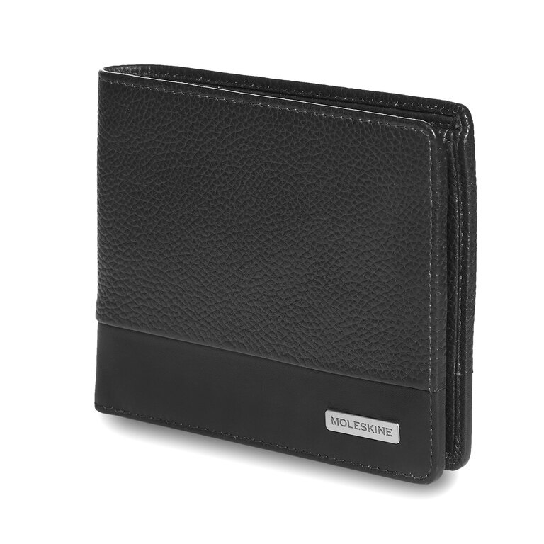 Moleskine Leather Horizontal Wallet, Classic Match, Black (Other)