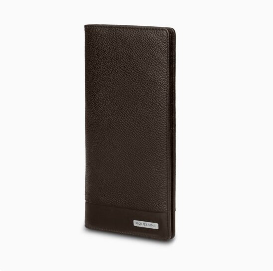 Moleskine Leather Slimfold Wallet, Classic Match, Woodnote Brown (Other)