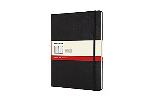 Moleskine Address Book, XL, Black, Hard Cover (7.5 X 9.75) (Other)