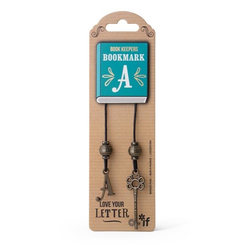 Book Keepers Antiqued Letter Bookmarks - Letter a (Other)