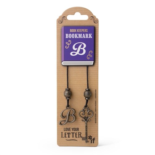 Book Keepers Antiqued Letter Bookmarks - Letter B (Other)