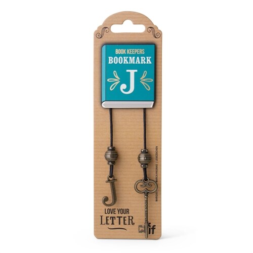 Book Keepers Antiqued Letter Bookmarks - Letter J (Other)