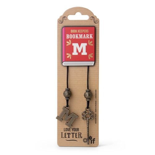 Book Keepers Antiqued Letter Bookmarks - Letter M (Other)