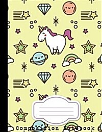 Composition Notebook: Unicorn Notebook - College Wide Ruled - School Notebook, 110 Pages, 8.5 x 11 (Paperback)
