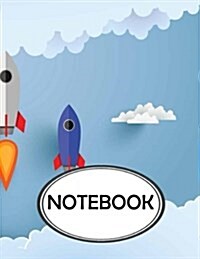 Notebook: Dot-Grid, Graph, Lined, Blank Paper: Abstract Rocket V.2: Notebook Journal, Notebook Marble, Notebook Paper, Diary, 8. (Paperback)