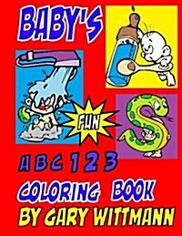 Baby ABC 123 Coloring Book: Preschool Age, Great Picture for Baby Shower, Icons (Paperback)