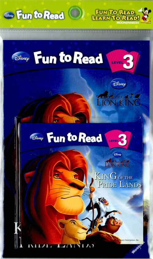 [중고] Disney Fun to Read Set 3-06 : King of the Pride Lands (라이온 킹) (Paperback + Workbook + Audio CD)