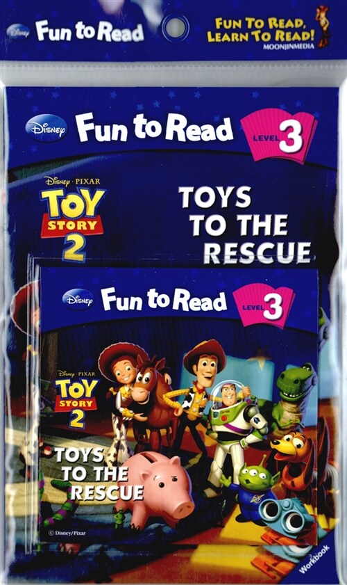 Disney Fun to Read Set 3-08 : Toys to the Rescue (토이스토리 2) (Paperback + Workbook + Audio CD)