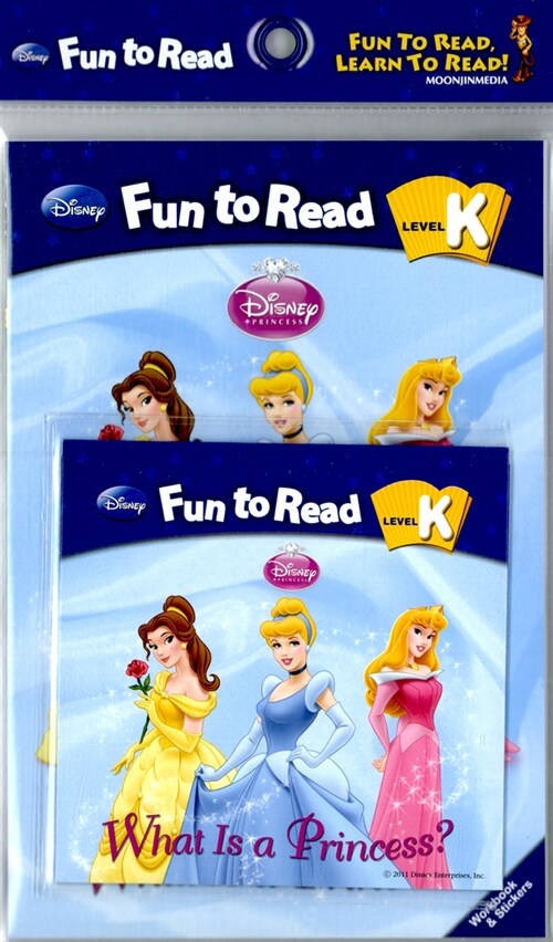 Disney Fun to Read Set K-06: What Is a Princess? (공주들) (Paperback + Workbook + Audio CD + Sticker)