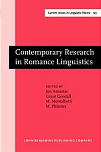 Contemporary Research in Romance Linguistics (Hardcover)
