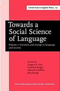 Towards a Social Science of Language (Hardcover)