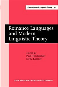 Romance Languages and Modern Linguistic Theory (Hardcover)