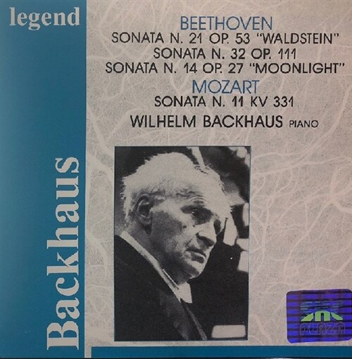 [중고] Wilhelm Backhaus - 베토벤: 피아노 소나타 14 ‘월광‘, 21 ‘발트슈타인‘ 