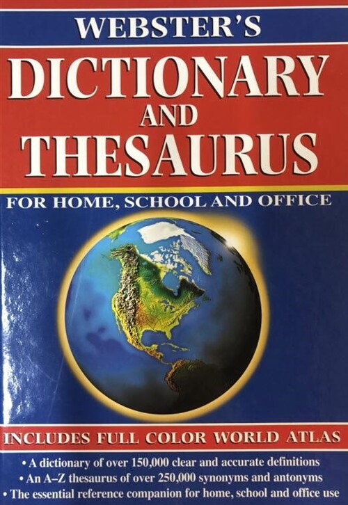 [중고] Webster‘s Dictionary and Thesaurus with Coloratlas