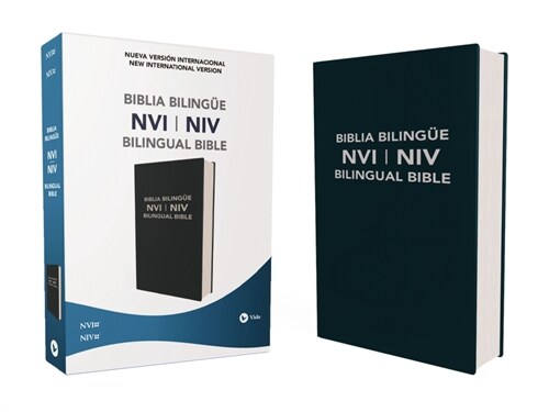 Nvi/NIV Bilingual Bible, Leathersoft, Blue (Leather)