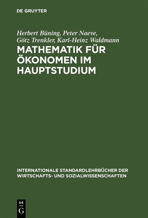 Mathematik F? ?onomen Im Hauptstudium (Hardcover)