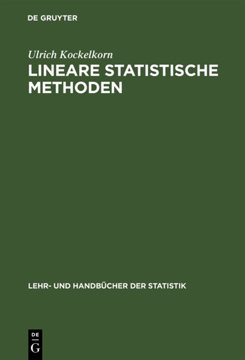 Lineare Statistische Methoden (Hardcover)
