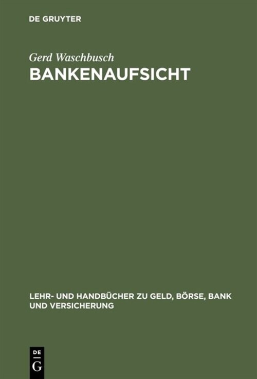 Bankenaufsicht (Hardcover)