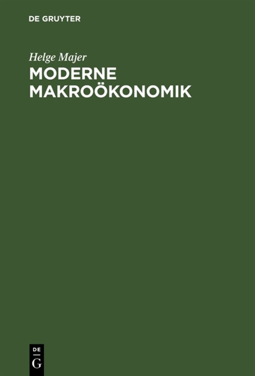 Moderne Makro?onomik (Hardcover)