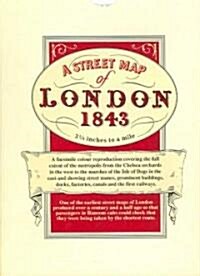 A Street Map of London, 1843 (Package, Facsimile of 1843 ed)