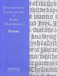Descriptive Cataloging of Rare Materials (Books) (Paperback)