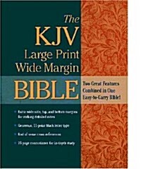 The KJV Large Print Wide Margin Bible (Hardcover, Large Print)