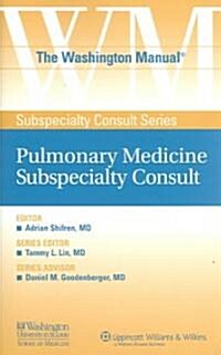 [중고] The Washington Manual Pulmonary Medicine Subspecialty Consult (Paperback)