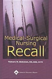 Medical-Surgical Nursing Recall (Paperback)