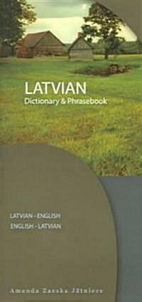 Latvian-English/English-Latvian Dictionary & Phrasebook (Paperback, Bilingual)