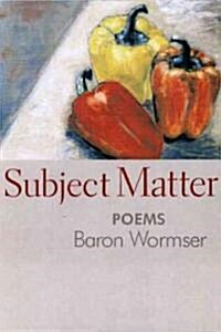 Subject Matter (Paperback)