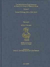 Alicia DAnvers : Printed Writings 1641–1700: Series II, Part Two, Volume 2 (Hardcover)