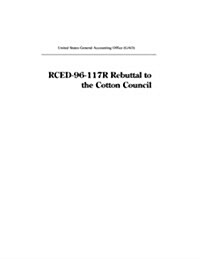 Rced-96-117r Rebuttal to the Cotton Council (Paperback)