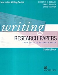[중고] Writing Research Papers (Paperback)