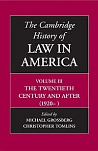 The Cambridge History of Law in America (Paperback)