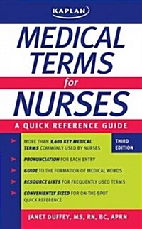Medical Terms for Nurses: A Quick Reference Guide (Paperback, 3)