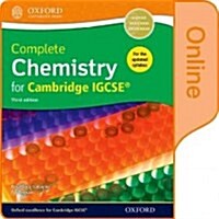 Complete Chemistry for Cambridge IGCSE (R) Online Student Book : Third Edition (Digital product license key, 3 Revised edition)