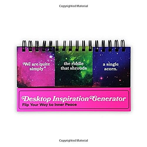 Knock Knock Desktop Inspiration Generator (Paperback, Spiral)